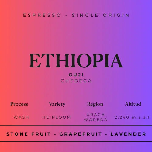 ETHIOPIA, GUJI CHEBEGA - Espresso Roast